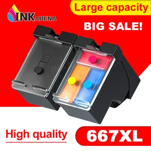 667XL Refillable Cartridge for HP Deskjet Plus Ink Advantage 6075 6475 6476 1275 2374 2375 2376 2775 2776 Printer For hp667