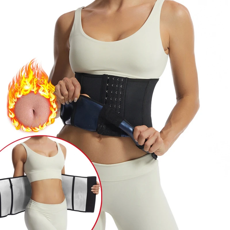 

Sauna Waist Trimmer Belly Wrap Workout Sport Sweat Band Abdominal Trainer Weight Loss Body Shaper Tummy Control Slimming Belt