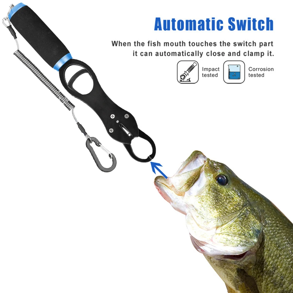 Fish Tackle Fish Lip Aluminum Alloy Jaw Grip for Fishing Fishing Grip Set Nipper Pincer Accessory Tool Clip Clamp Cutter Plier