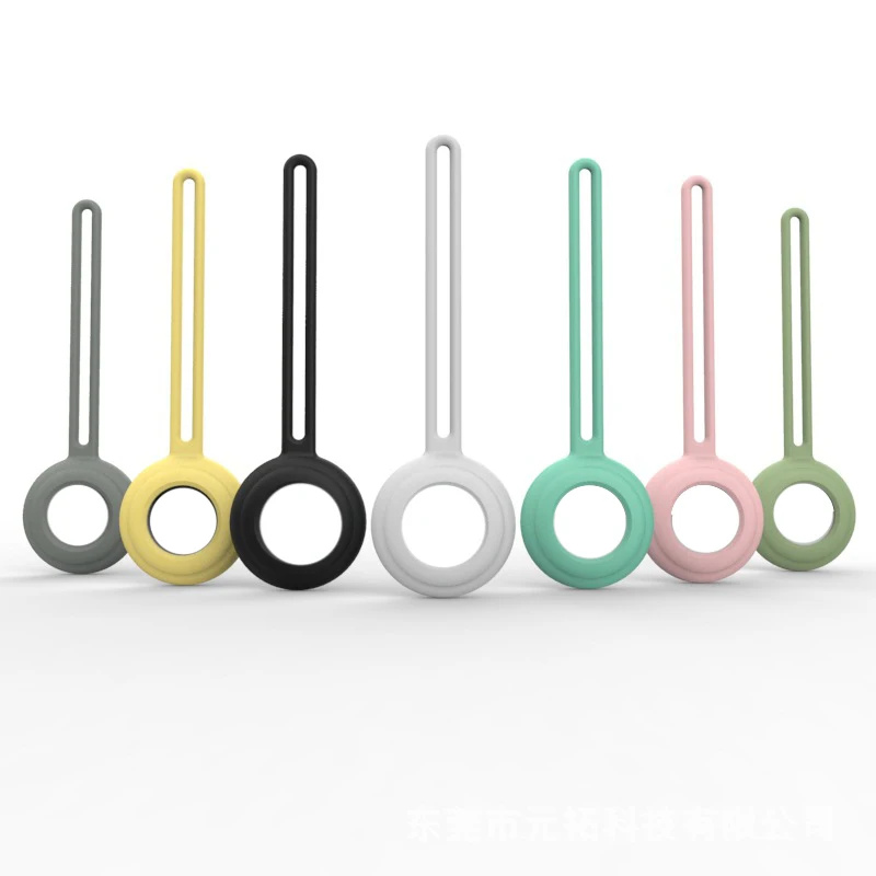 

High Quality Colorful Anti-lost Dog Tracker Locator Cover Keychain Tracking Device Silicone Protective Cover For Airtag
