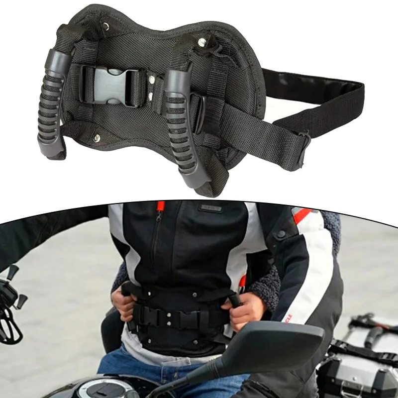 Заднее сиденье мотоцикла регулируемая ручка для пассажира нескользящий ремень с