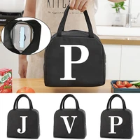 thermal lunch bag picnic food cooler lunch pouch canvas handbag travel breakfast box child insulated lunch bag tote for women