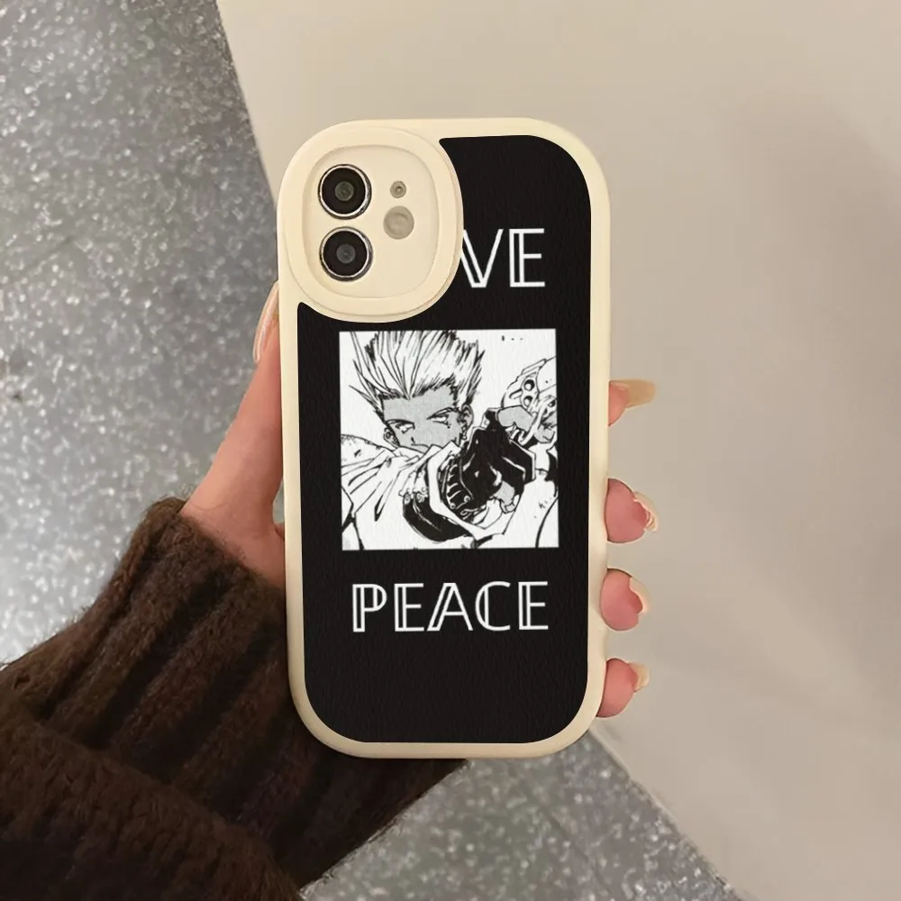 TRIGUN STAMPEDE Anime Phone Case Hard Leather For iPhone 14 13 12 Mini 11 14 Pro Max Xs X Xr 7 8 Plus 6 6s