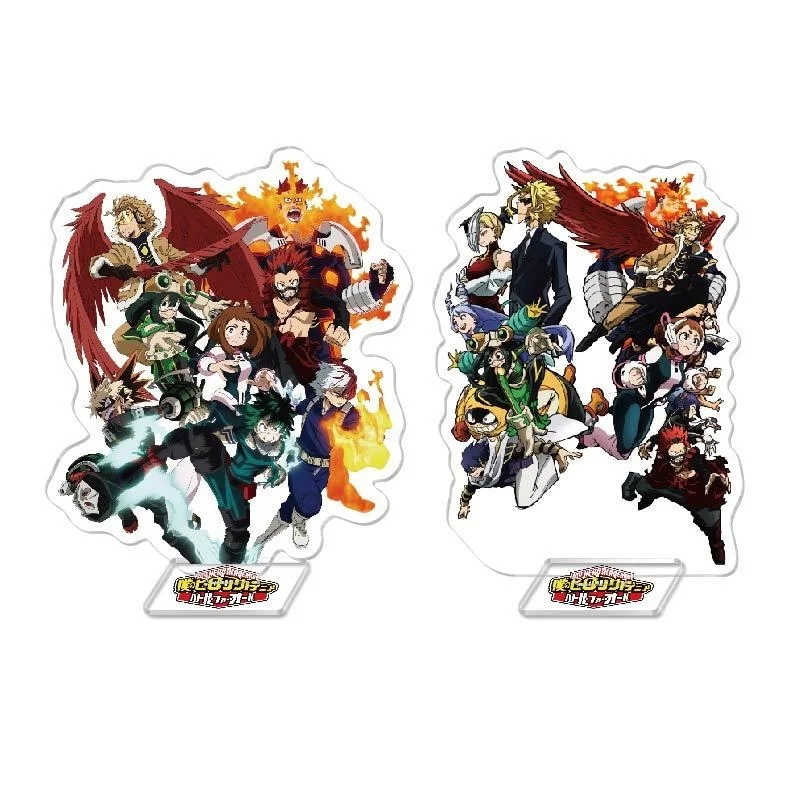 

Midoriya Izuku Keychain Man Anime Acrylic Standing Key Chain Women Key Holder Couples Keyring Model Porte Clef My Hero Academia