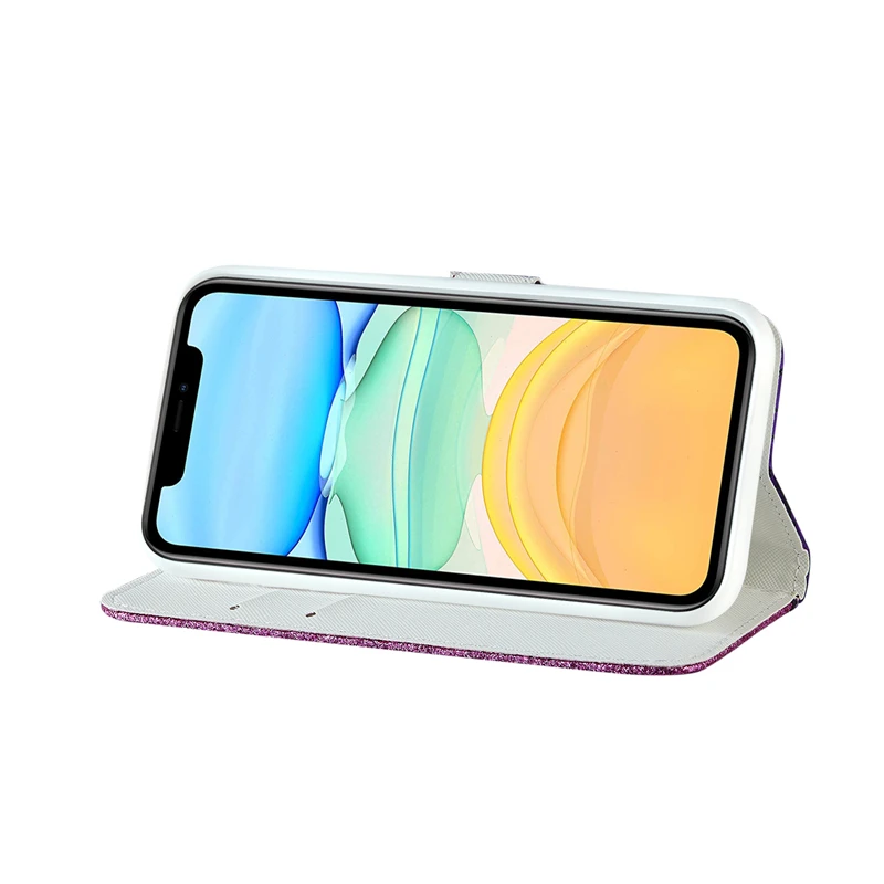 Блестящий женский чехол-кошелек с подставкой для iPhone SE 5S 6 6S 7 8 Plus 11 Pro Max 12 X XS XR 2020 |