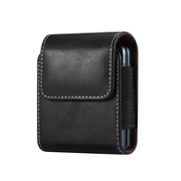 pu phone pouch waist bag for samsung galaxy z flip 3 4 belt clip holster cover for huawei p50 pocket motorola razr 5g case