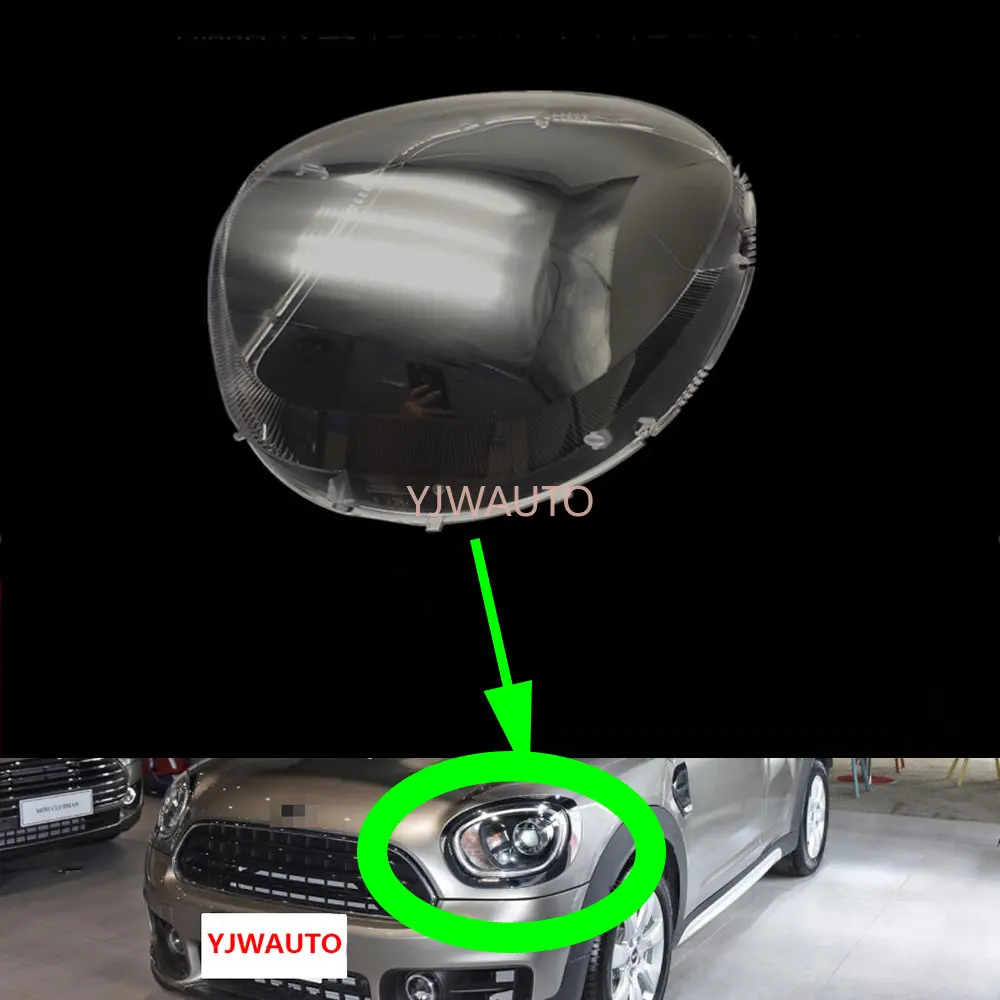 Налобный фонарь для BMW Mini Cooper R60 2017 ~ 2021, автомобильная фара, объектив, стекло, Замена передних фар, автомобильная оболочка