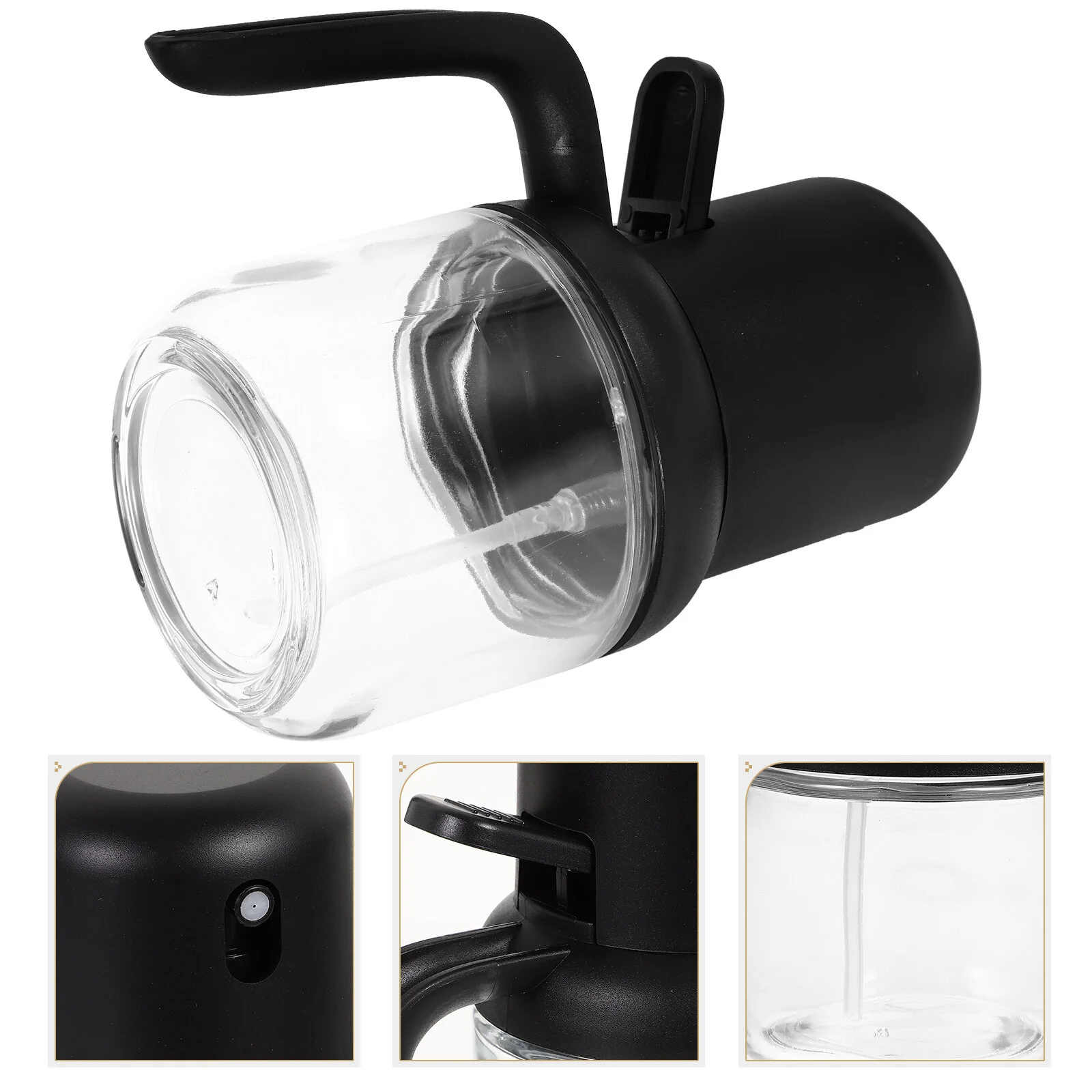 

Condiments Containers Baking Sauce Oil Spray Glass Bottle Press Type Pour Cooking Dispenser