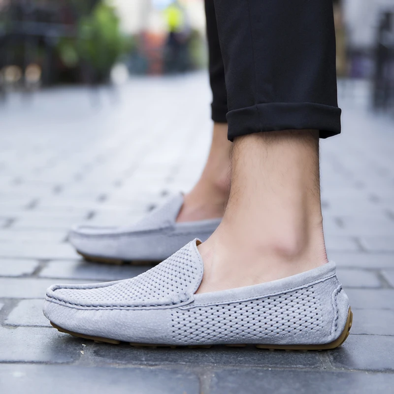 

Breathable Men Dress Shoes Mocassin Homme Comfortable shoes Genuine Leather Men Casual Shoes Sapato Masculino S10300-S10307 Dn