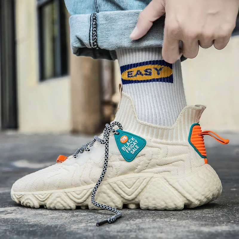 

Мужская обувь, Новинка лета 2022, дышащие сетчатые кроссовки, мужская модная повседневная обувь с низким верхом, Уличная обувь для фитнеса и б...