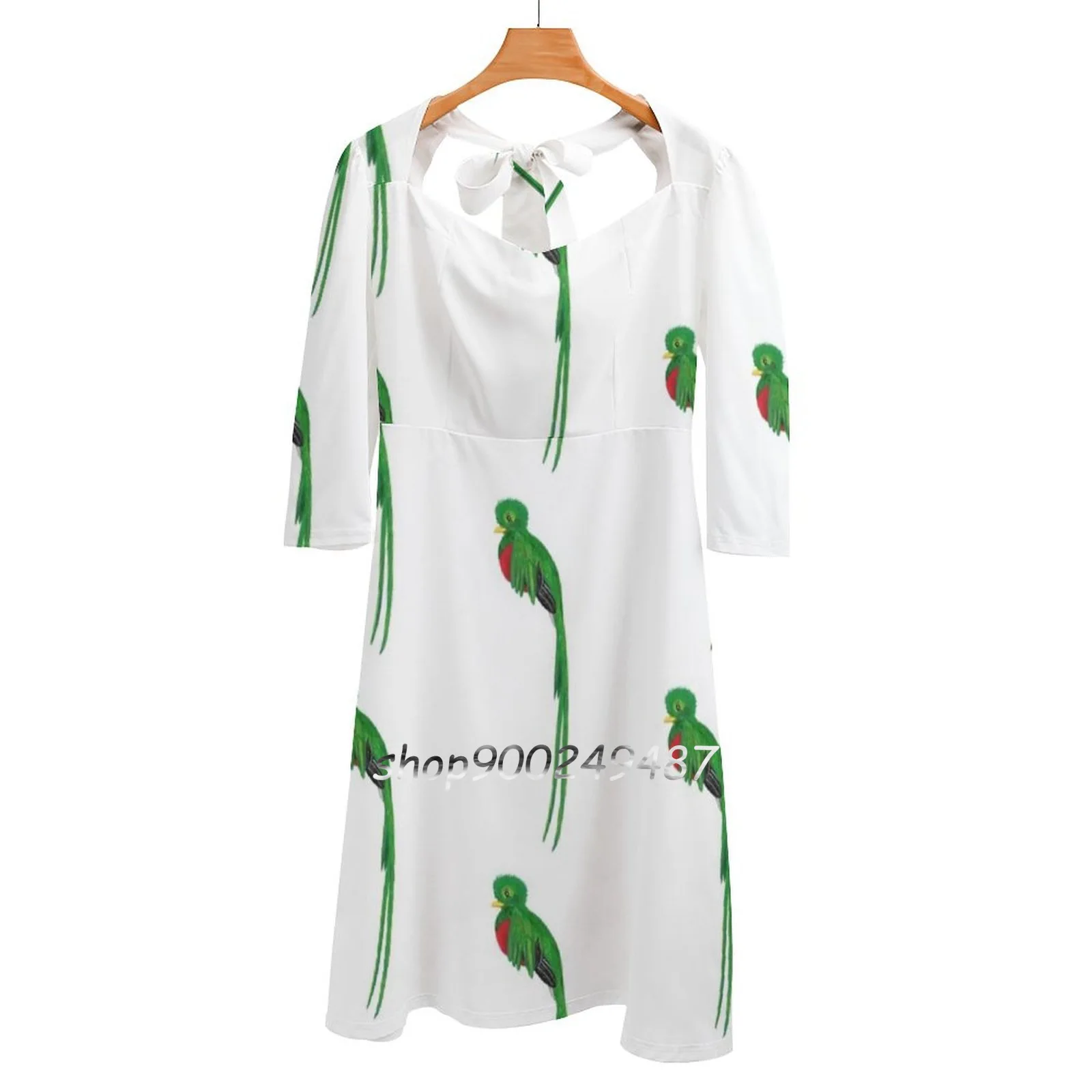 

Великолепное расклешенное платье кетзал гватмала с сердечком модное дизайнерское свободное платье большого размера кетзал птица гватмала