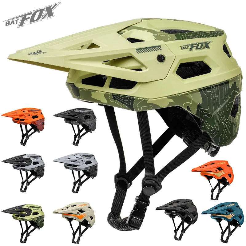 BATFOX-casco de ciclismo ultraligero para hombre y mujer, protector integral para bicicleta...