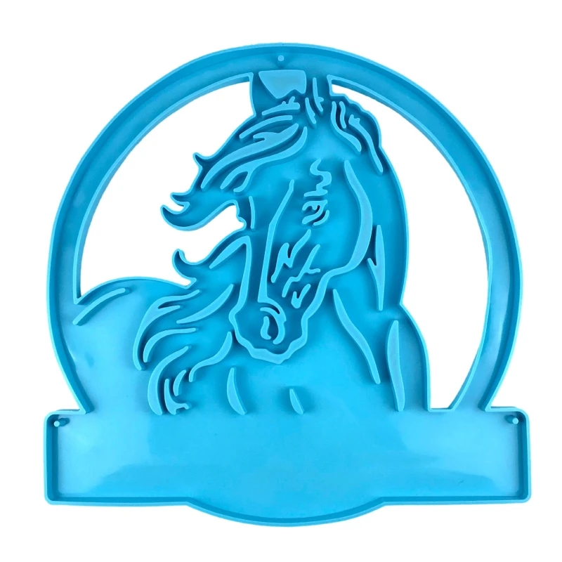 

Farm Animal Ornament Silicone Mold Horse Head Shape Resin Casting Mold Doorplate Decor Carfts for Adult Kids DIY Handmad
