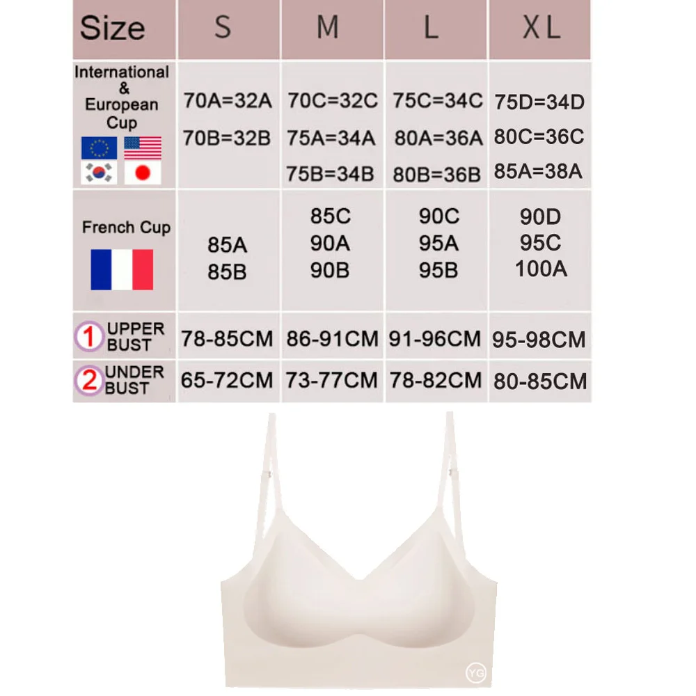 Invisible Bra Backless Bralette Women Bras Without Underwire Seamless Underwear Halter Top Open Back Brassiere Sexy Camisole