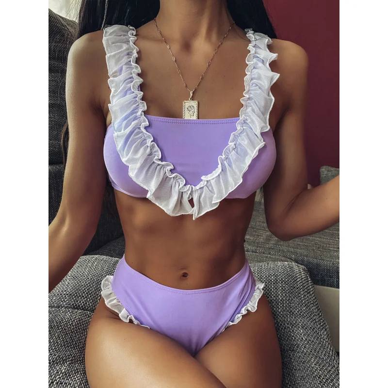 Внешняя торговля Новый черный раздельный купальник 2119