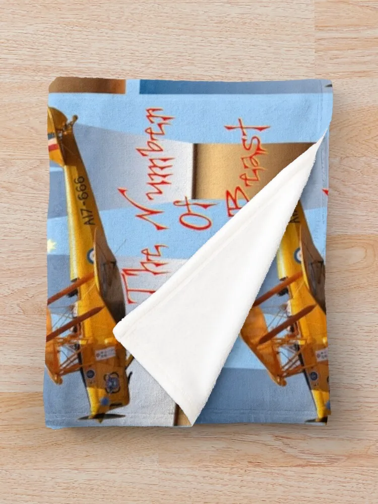 Fly Design - Tiger Moth VH-BAR Австралия 20141004 Одеяло для кровати модное волосатое летнее