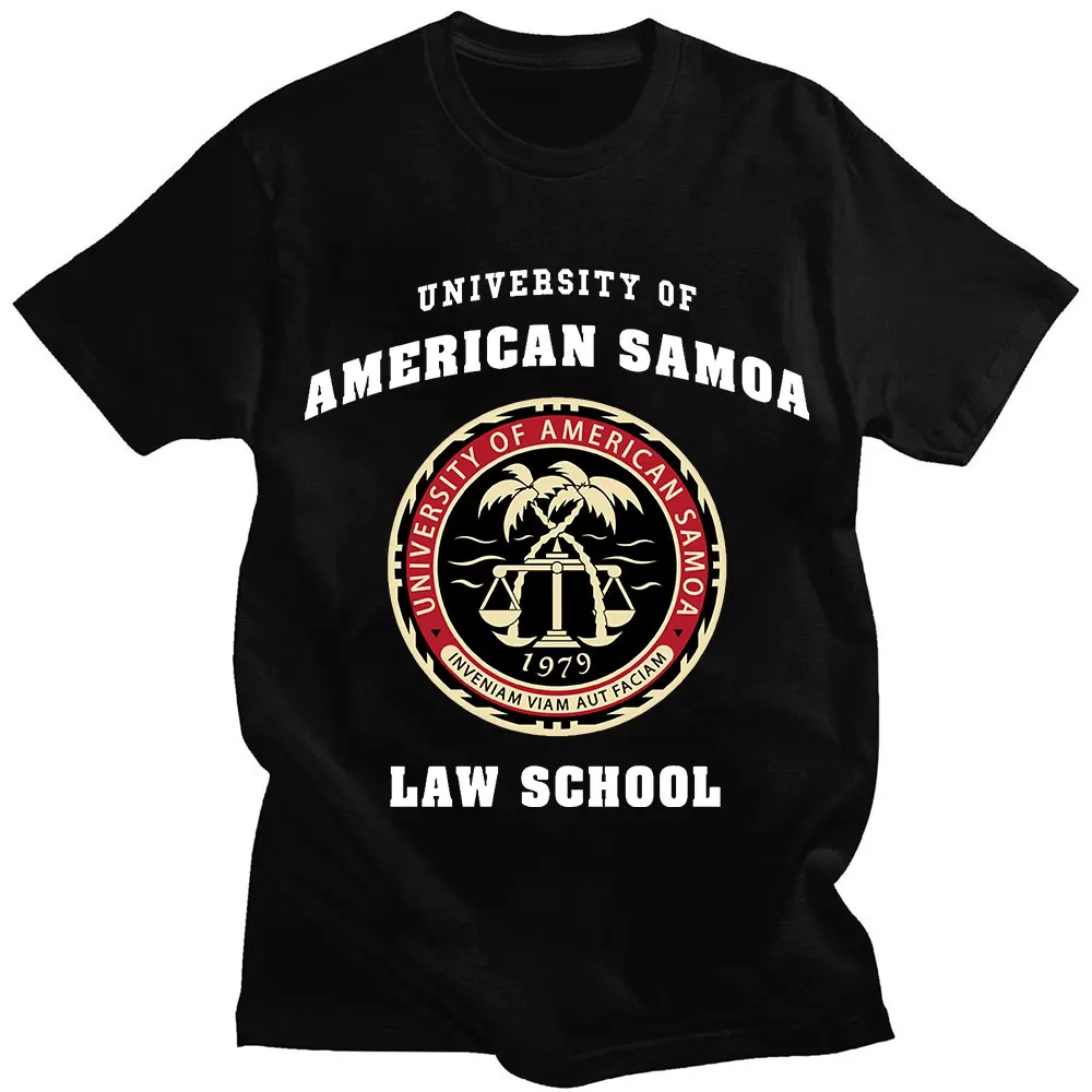 

TV Series Better Call Saul Breaking Bad T-shirts University of American Samoa Law School Tees Men's Cotton High Quality T-shirt