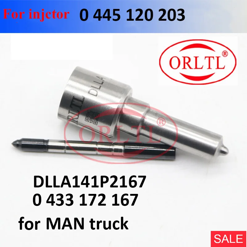 

ORLTL for MAN truck 0445120203 Auto Fuel Injector Nozzle DLLA141P2167 0 433 172 167 Injection Nozzle DLLA 141P 2167 0433172167