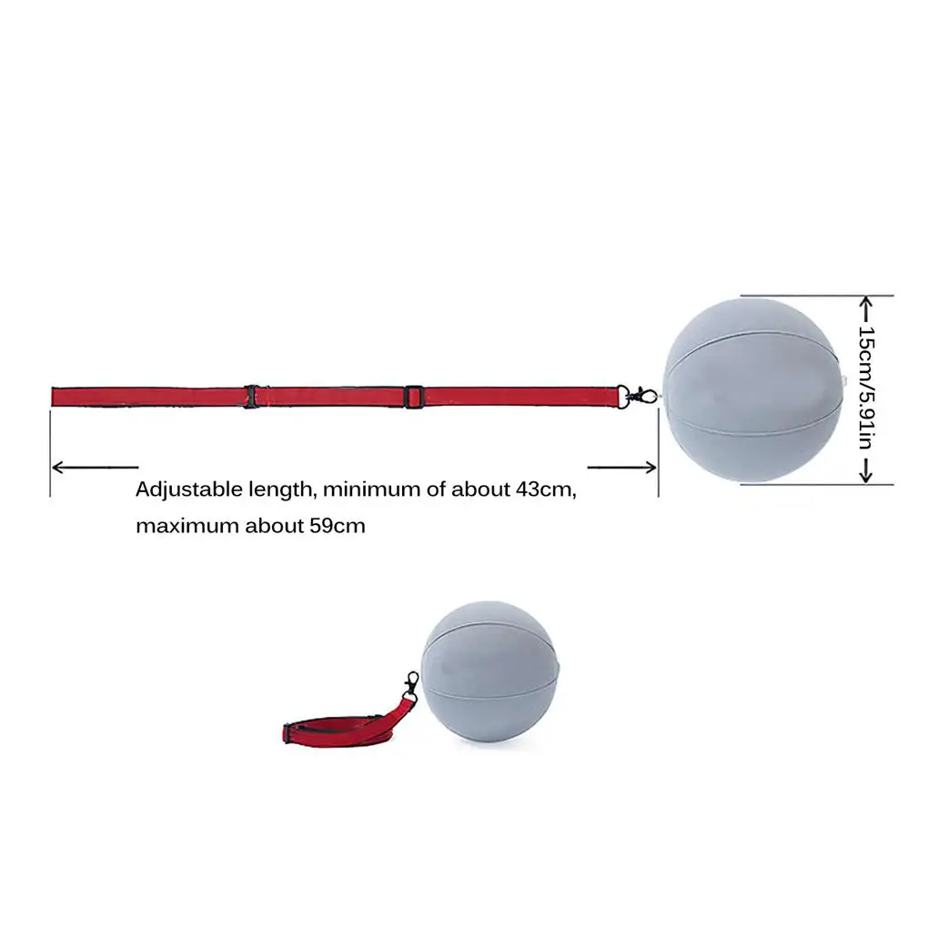 

Inflatable Golf Ball Smart Hanging Swing Corrector Trainer Training Device with Air Pump Adjustable Lanyard Golfing
