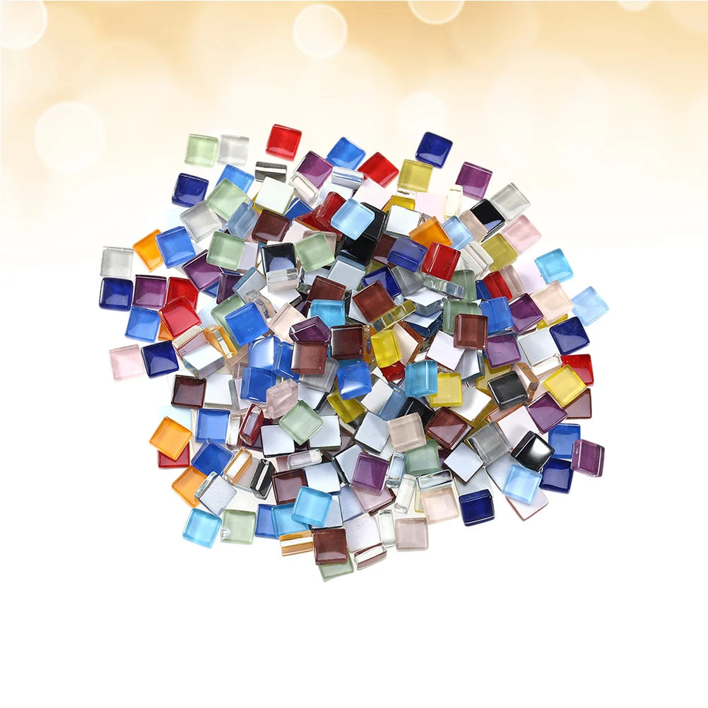 

1 Set Mosaic Tiles Colorful 10mm Square Mosaic Making Mosaic for Ornaments Handmaking DIY Craft