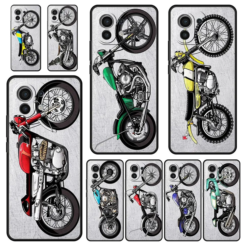 

Moto Cross motorcycle sports Phone Case For Xiaomi Poco X3 NFC M3 F3 M4 X4 Mi Note 12 Pro 10 11 Lite 10T 5G 11T 11X 9T 11i Cover