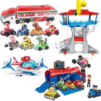 paw patrol car big truck music rescue team 3 dogs and ryder sliding team aircraft toy patrulla canina juguetes toys for children