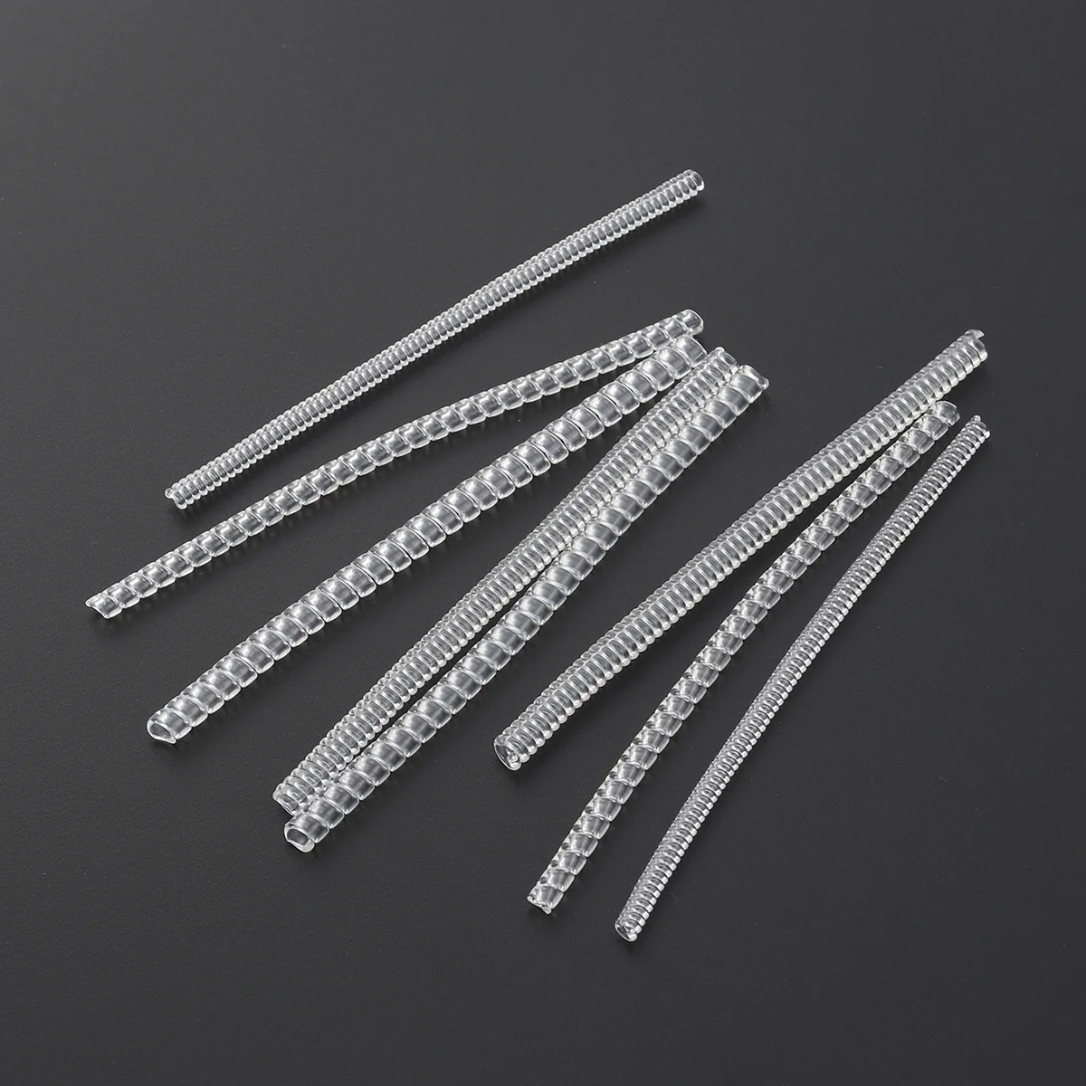 

8 PCS Spring Tool Transparent Plastic Jewelry Thickness Adjustment Size Adjuster