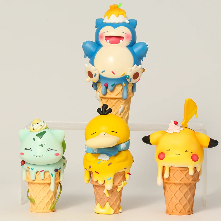 

Покемон, мороженое, психоутка, Бульбазавр, модель из ПВХ, фигурки, коллекционные аниме игрушки, подарок для детей