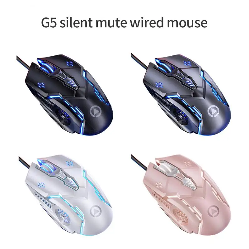 

G5 Wired Mouse BackLight High Sensitivity 6 Keys Macro Programming Gaming Mechanical Mouse For Game Computer Tablet PC