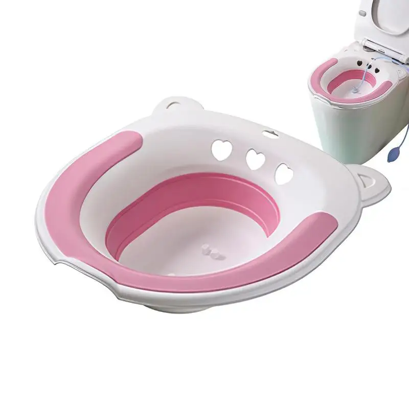 

Sitz Bath Kit For Women Collapsible Sit Bath For Hemorrhoid Relief And Postpartum Care With Flusher Sits Bath Pan Fits Most