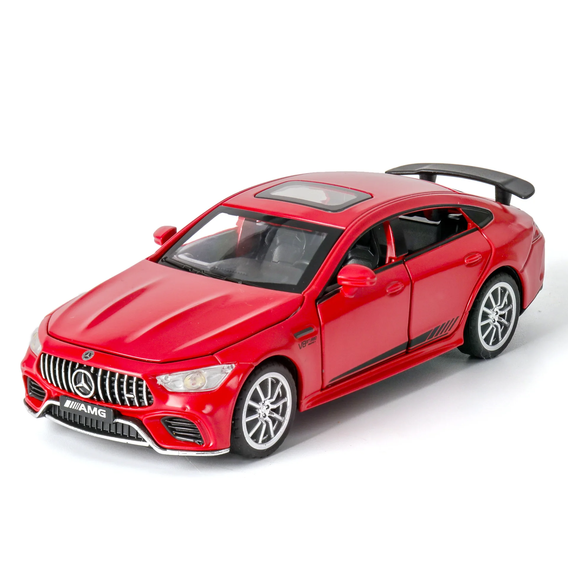 

1:32 Diecast Toy Vehicle Simulation Benzs AMGS GT63 Alloy Car Model Sound And Light Metal Pull Back Cars Toys Kids Boys Gift