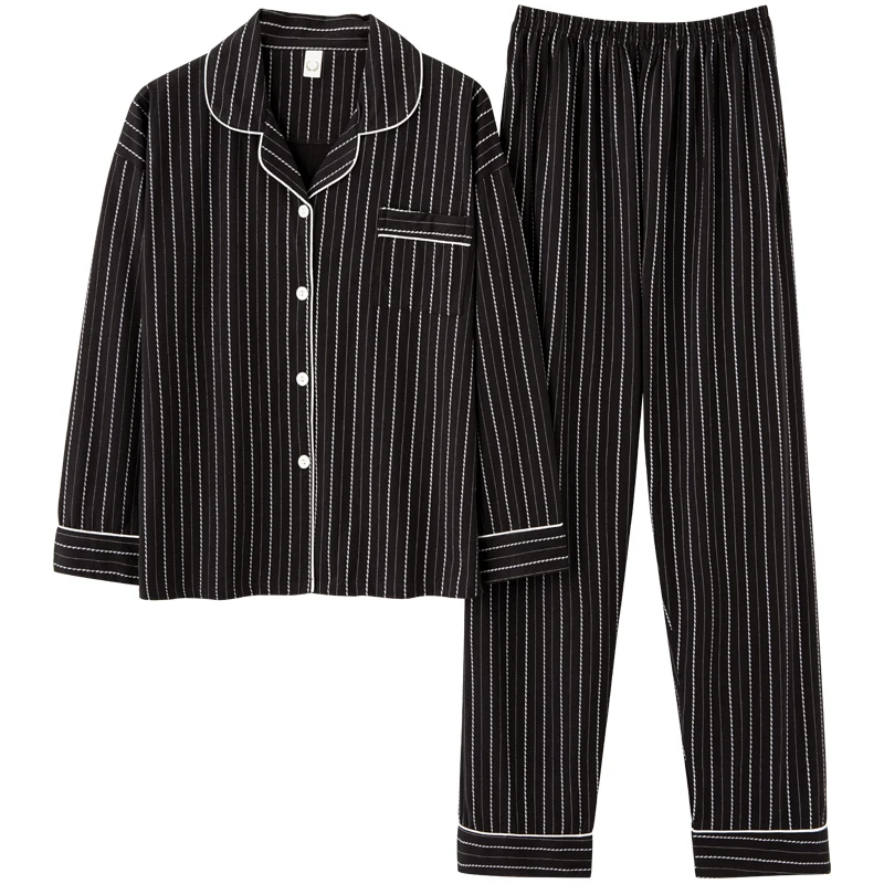 Пижама мужская из чистого хлопка комплект 2 предметов одежда для сна отдыха