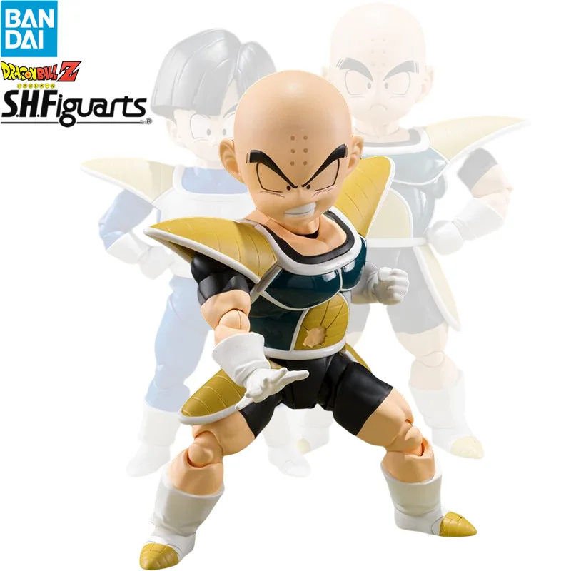 

Genuine BANDAI S.H.Figuarts Original Anime Dragon Ball Z Figure Kuririn Battlesuit 110MM SHF Action Figures Collection Model Toy