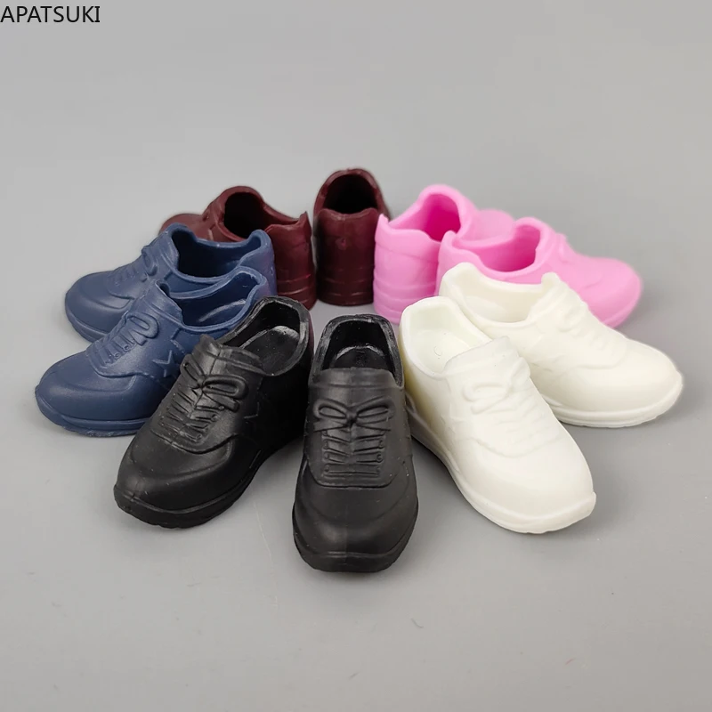 

5pairs/lot Fashion Doll Sneakers For Barbie Doll Shoes High Heel Shoes For Blythe 1/6 BJD Dollhouse Dolls Accessories Toys
