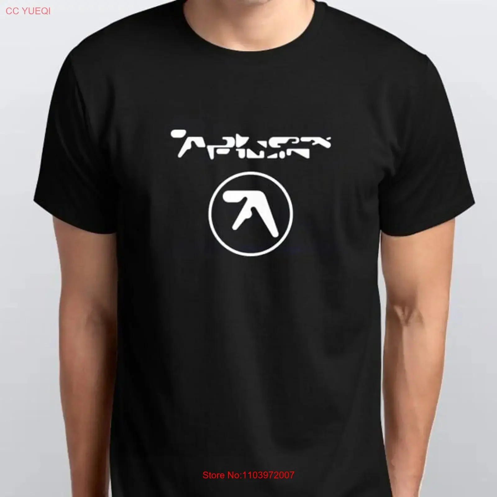 Фото Новая футболка APHEX TWIN, размеры S, M, L, XL, XXL, цвета: черный, белый, винтажный стиль, дизайнерская одежда, топ для повседневной носки, уличный стиль. №1