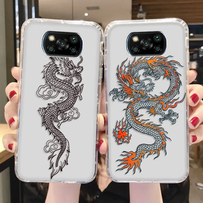 

Dragon Soft Cases For Xiaomi Redmi Note 11 Covers Poco X4 Pro X3 NFC F3 M4 M3 10 9 8 7 10s 9s 11S 11t 9T 9C 8T 9A SIlicon Fundas