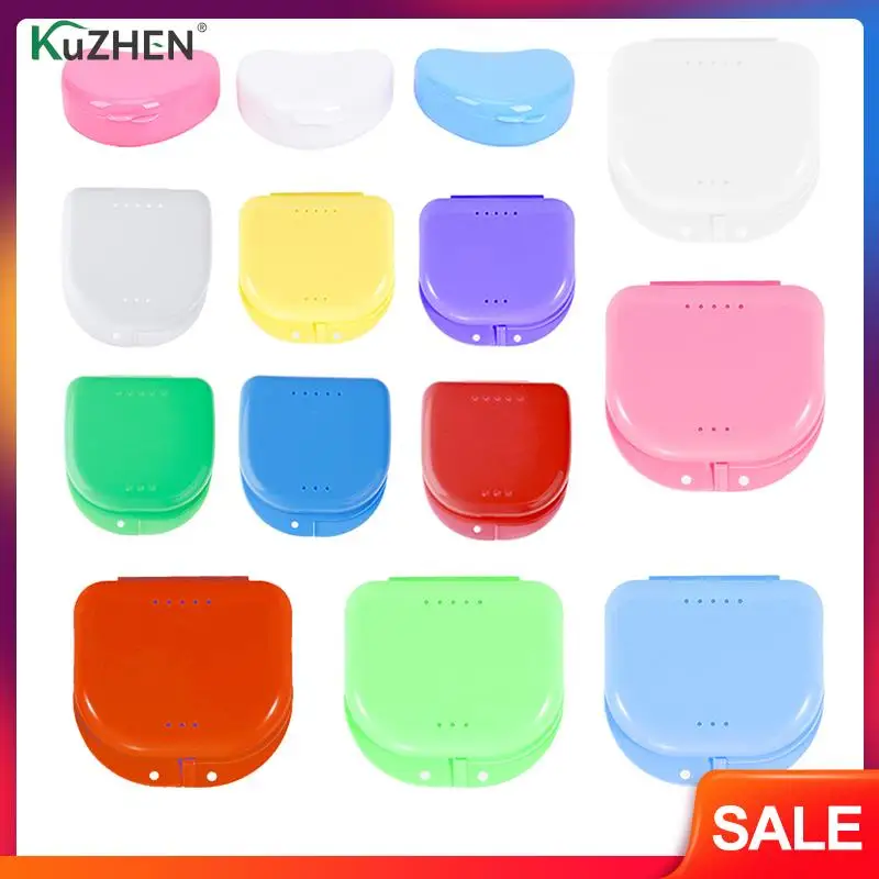 

1PC Dental Storage Box Mouth Guard Plastic Denture Case Organizer Oral Hygiene Supplies Organizer Appliance Accessories Tools