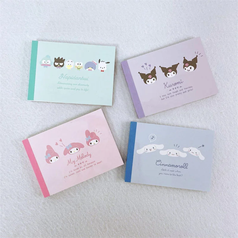 

Kawaii Sanrio My Melody Kuromi Sticky Notes Girl Cartoon Cute Student Stationery Sticky Notes Message Memo Notes Girl Gift