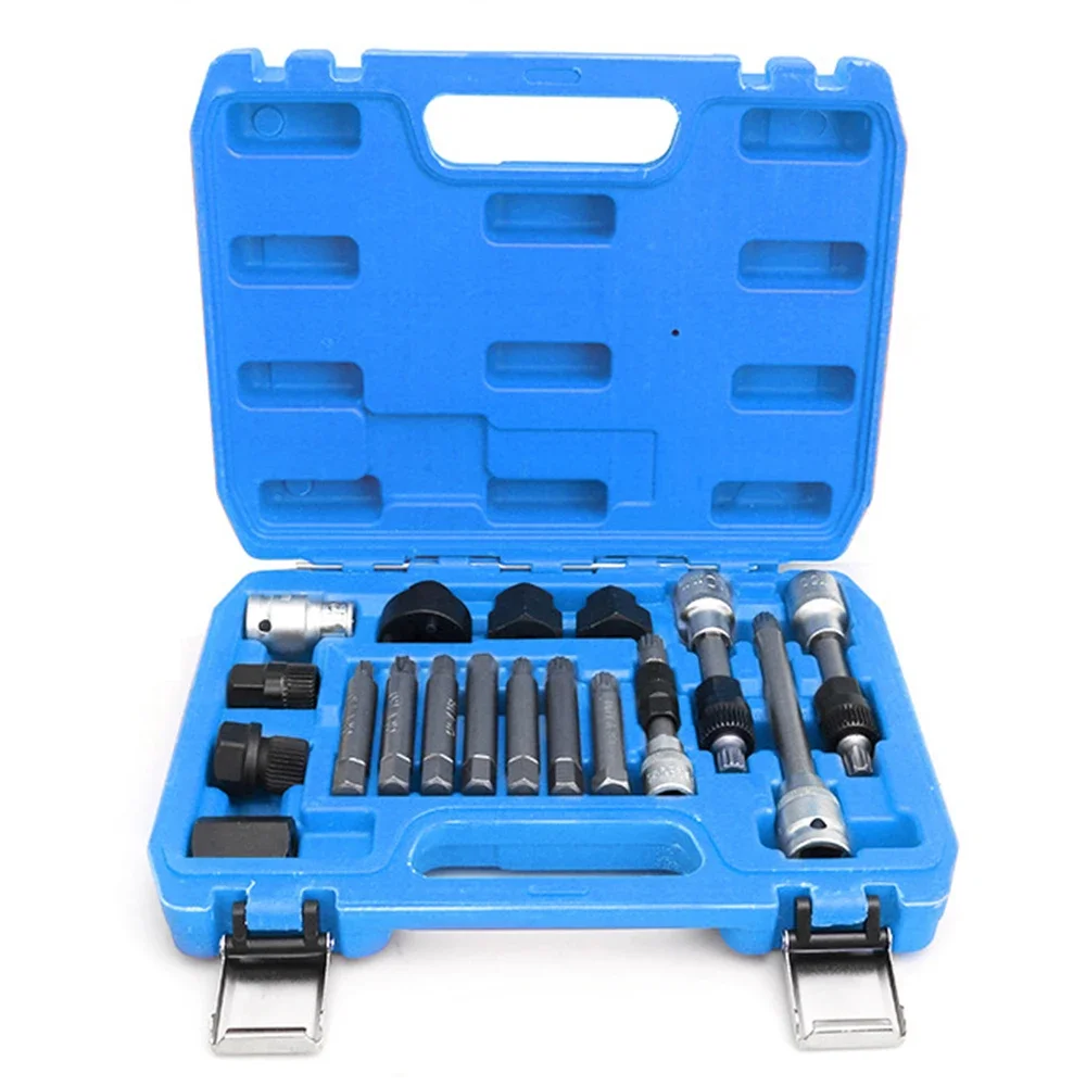 18 шт. набор инструментов для снятия шкива свободного хода генератора двигателя