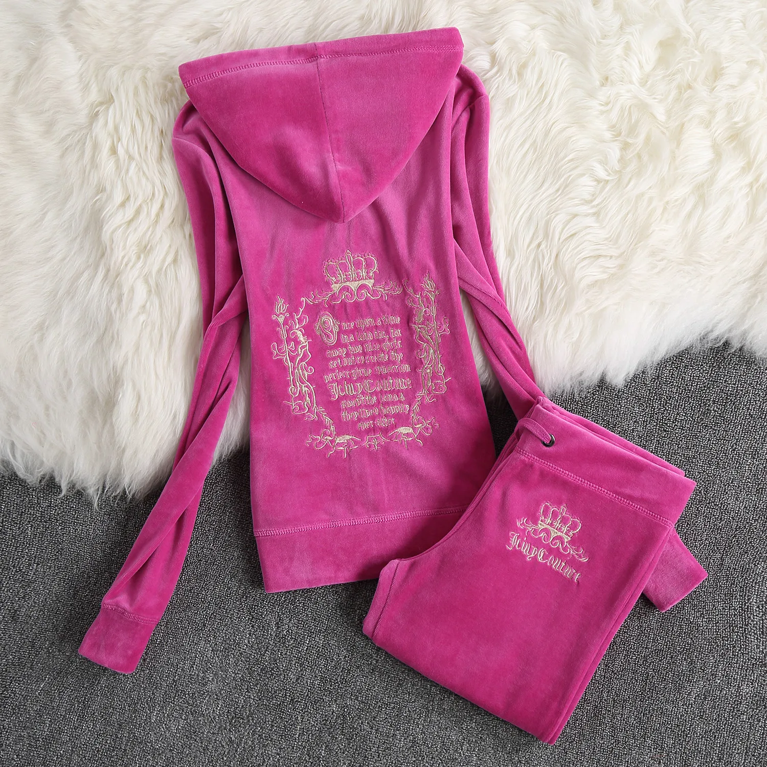 

Women sports suit zip-up sweatshirt+pant velvet tracksuit female running sports jogging casual leisure set sweatsuit two piece