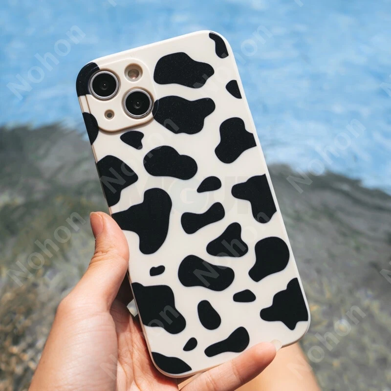 

Nohon Case for SAMSUNG Galaxy A01 A02S A10S A11 Smiley Casing A12 A20S A21 A32 A42 A52 A71 Cow speckle zebra-stripe Casing
