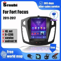 srnubi android car radio for ford focus 2011 2017 multimedia 9 7 video player 2din navigation carplay head unit speakers stereo
