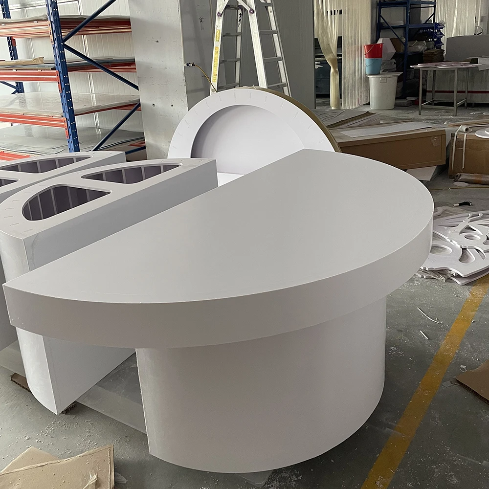 Элегантные классические белые полукруглые акриловые принадлежности для