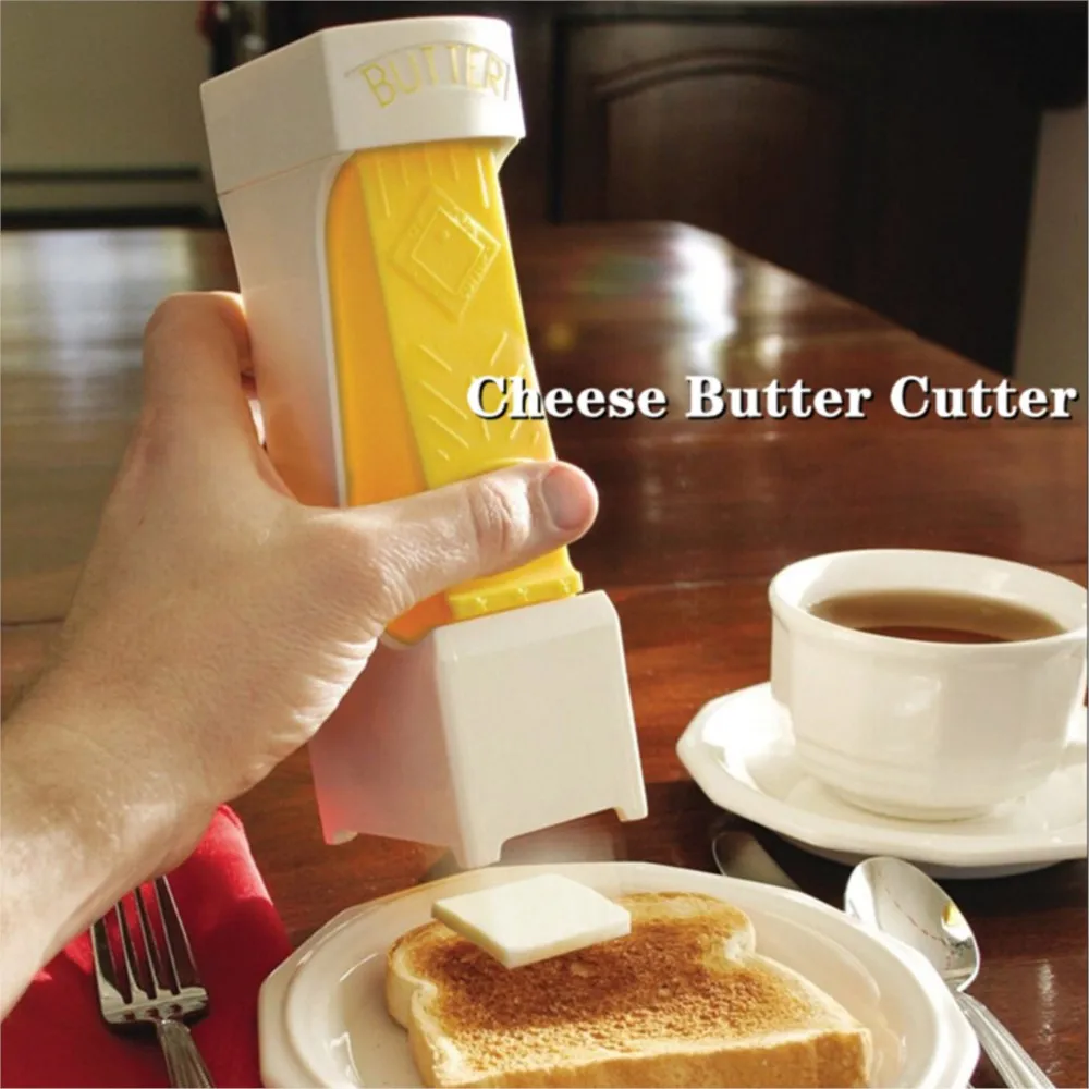 

2023 Cheese Slicer Stick Butter Cutter One-Button Dispenser For Cutting Butter Storage Box Cheese Cooking Steak Kitchen Supplies