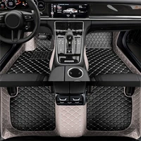 Custom Leather Car Floor Mats For Kia Optima Plug-In Hybrid Seltos Optima Waterproof Non-slip Carpet Car Interior Accessories