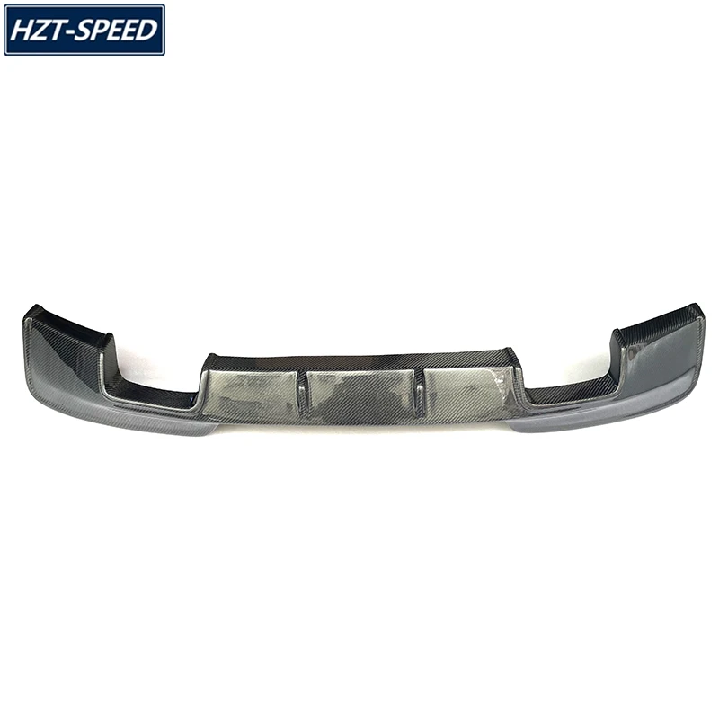 1 м стильный четыре выхлопных газов из углеродного волокна задний бампер