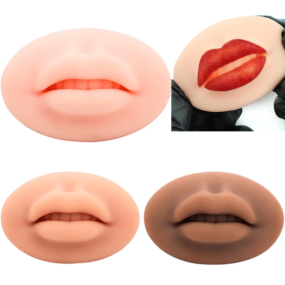 

Тренировочный 3D Силиконовый блок для губ для перманентного макияжа, многоразовый твердый блок для губ, тренировочные тату для начинающих, инструменты для микроблейдинга и татуировок