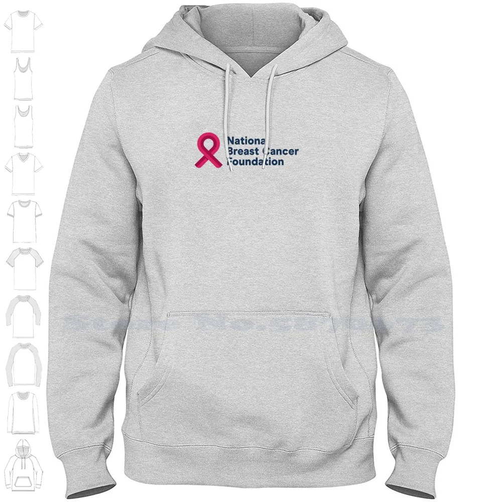

National Breast Cancer Foundation Logo Casual Clothing Sweatshirt Printed Logo Graphic Hoodie