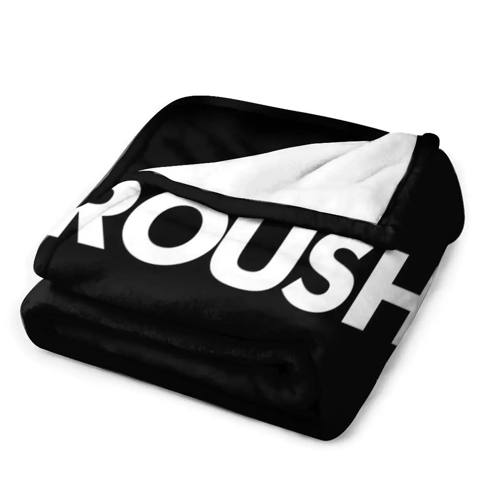 Белое одеяло с логотипом Roush свободное декоративное покрывало для сна модные