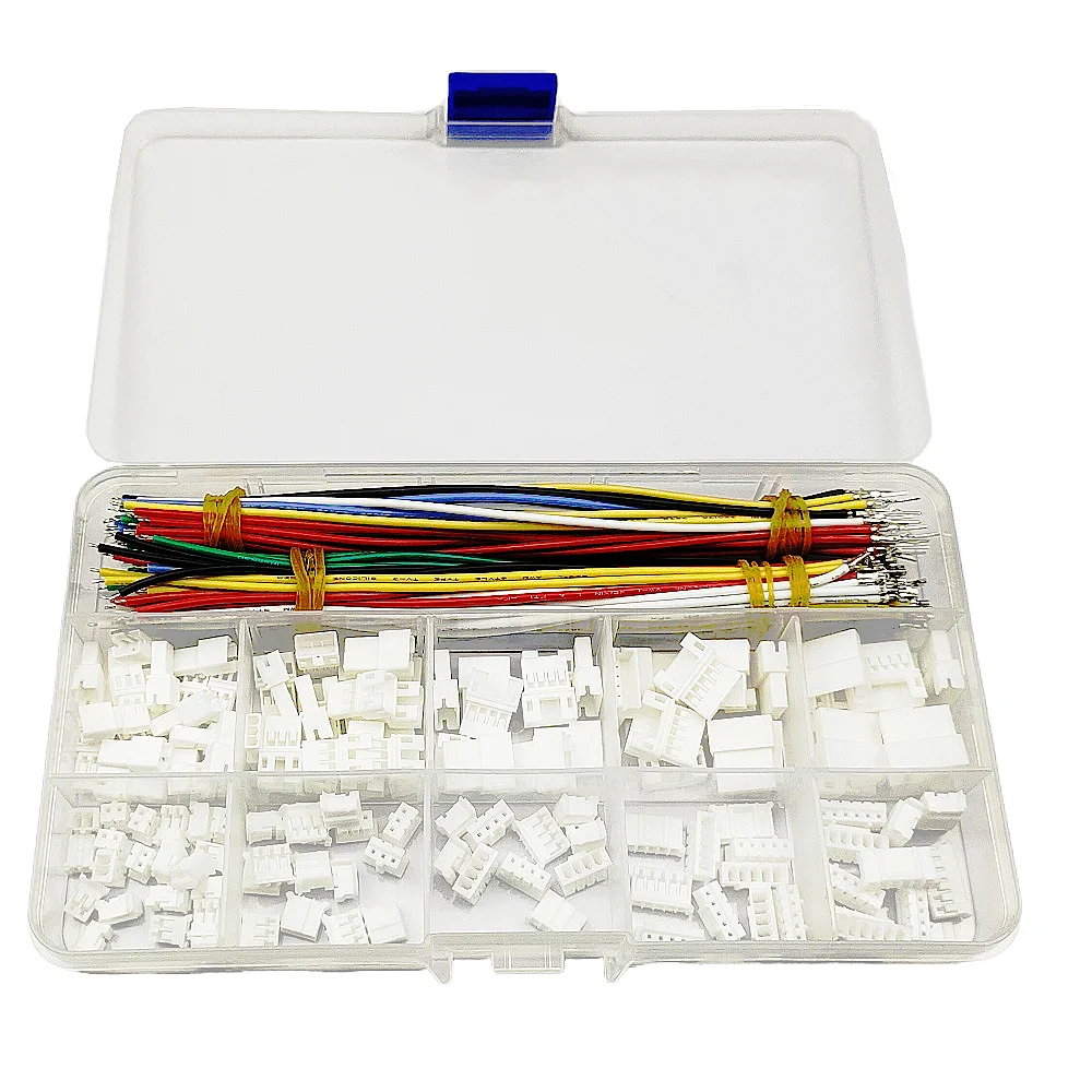 

JST PH 2,0 мм разъем «папа-мама» предварительно обжимной комплект силиконовых кабелей 24AWG для аккумулятора JJRC H36 лезвие индуктивности крошечный Whoop Arduino